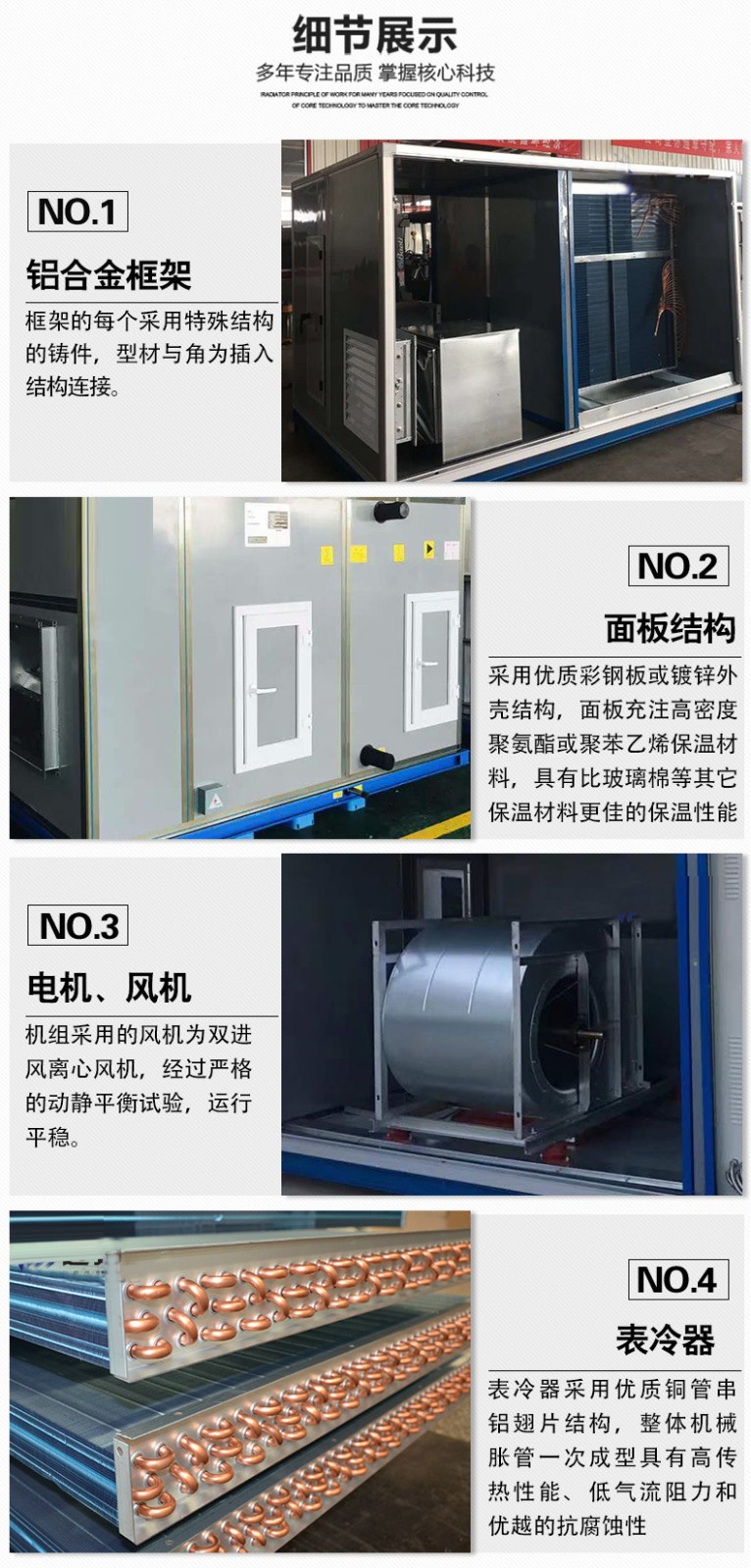 闡述組合式空調(diào)機組的風量、風壓偏低的原因